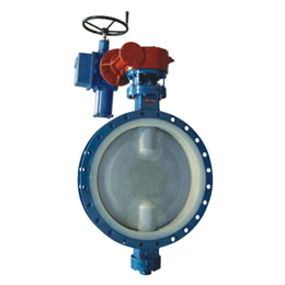 國标(biao)氟襯(chen)裏蝶(die)閥（法(fa)蘭）