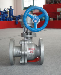 法蘭鑄鋼(gang)蝸輪球閥(fa)